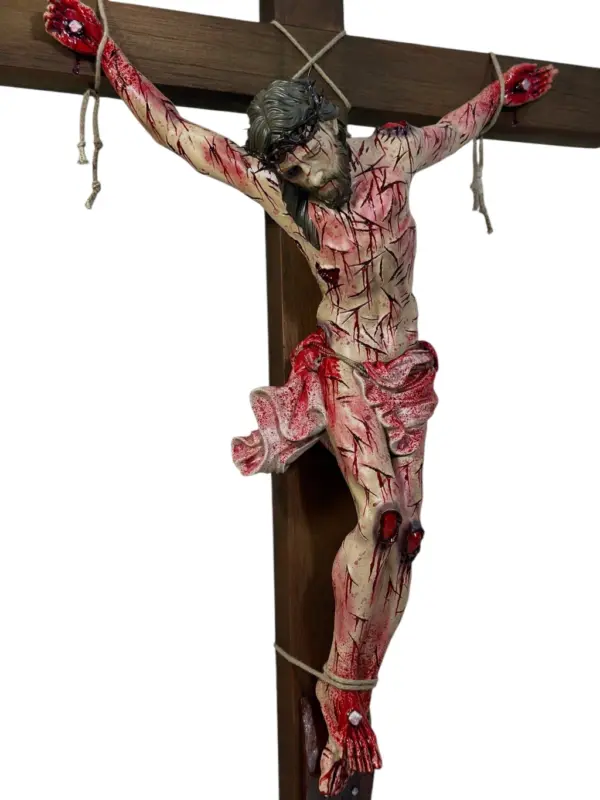 Crucifixo "Salus in Christo" - com base | 106 cm - Image 2