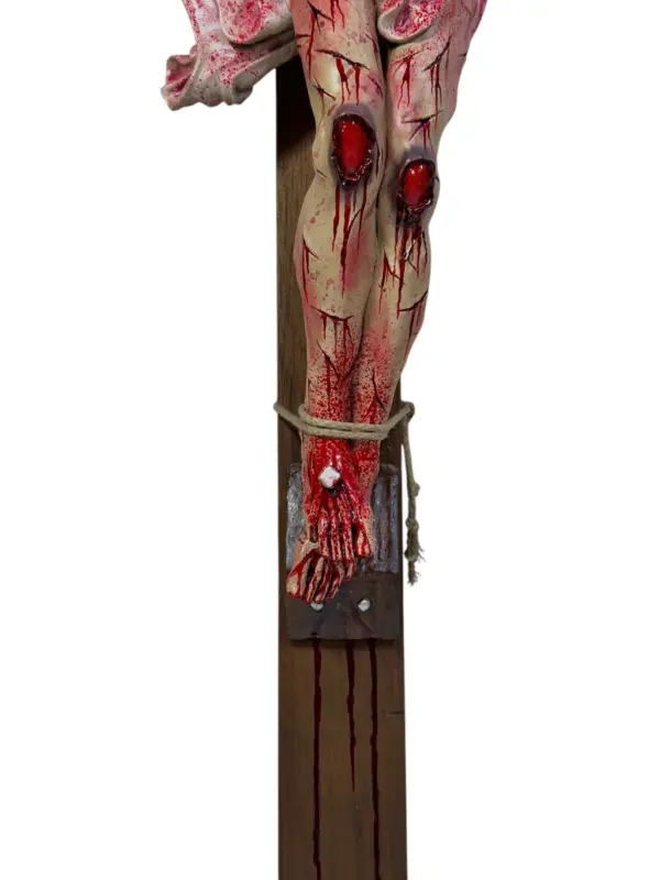 Crucifixo "Salus in Christo" - com base | 106 cm - Image 5