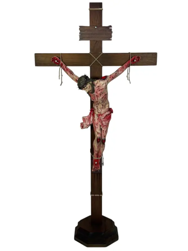 Crucifixo "Salus in Christo" - com base | 106 cm