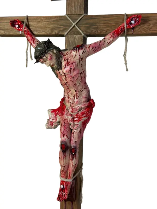 Crucifixo "Salus in Christo" - com base | 57 cm - Image 6
