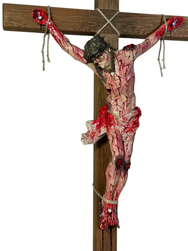 Crucifixo "Salus in Christo" - com base | 57 cm - Image 4