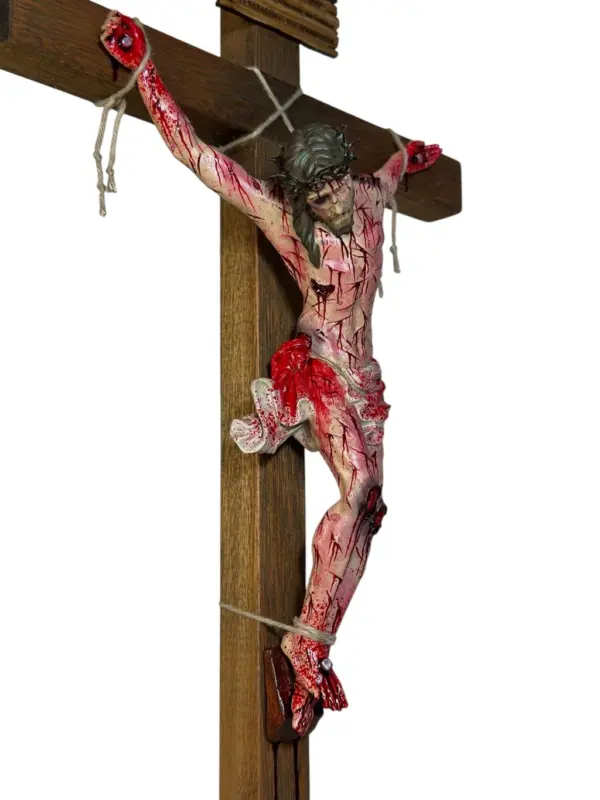 Crucifixo "Salus in Christo" - com base | 57 cm - Image 10