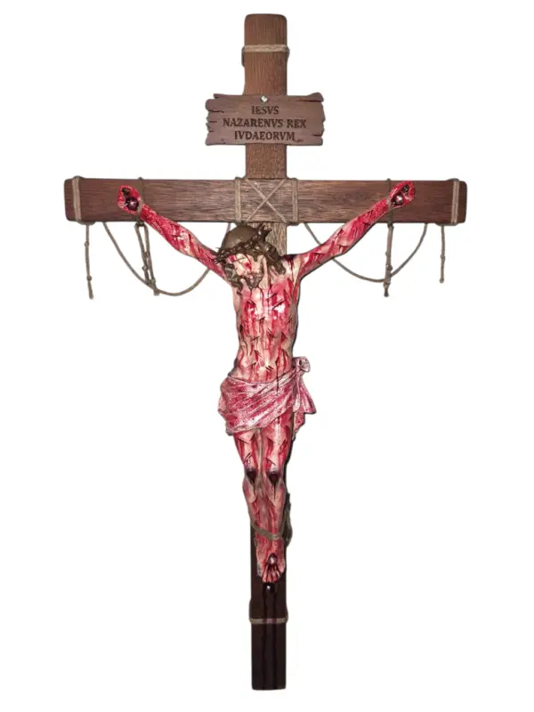 Crucifixo "Passio Christi" - ENSANGUENTADO | Parede - 50cm - Image 3